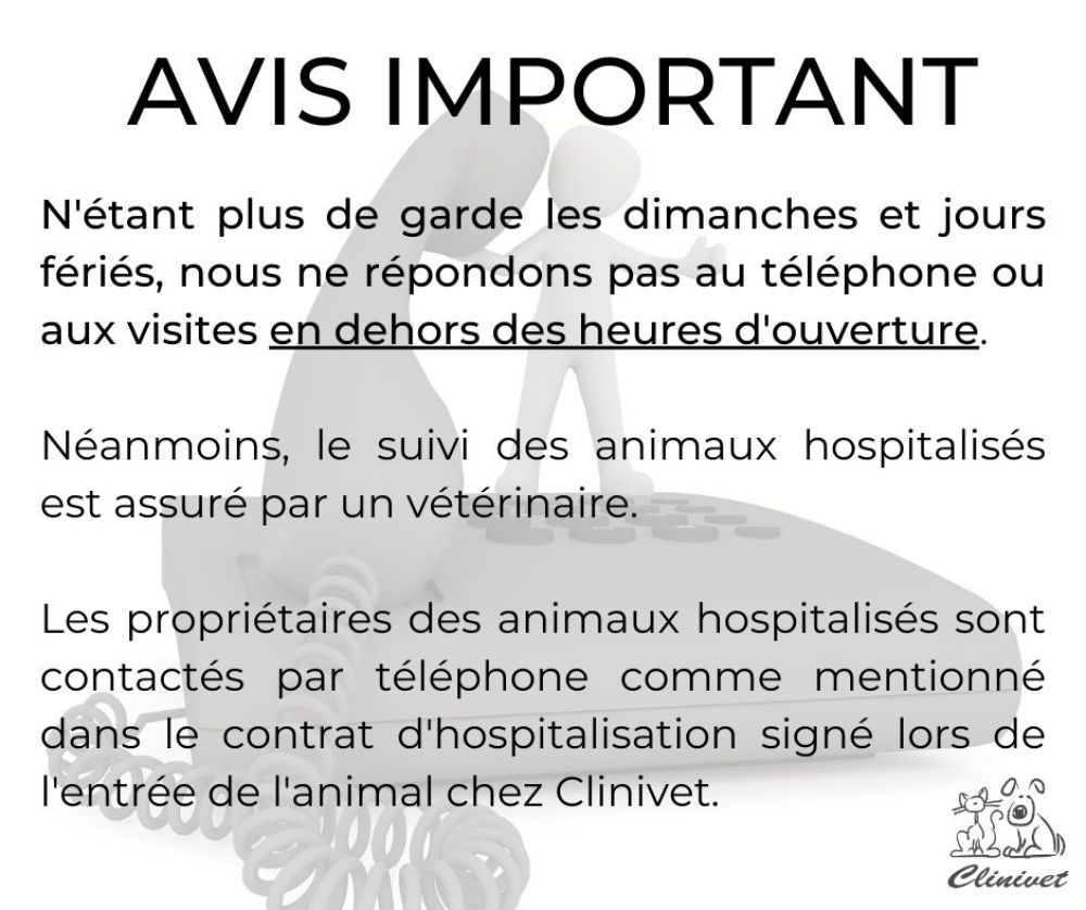 AVIS IMPORTANT