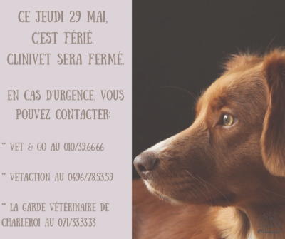 Attention aux jours fériés !