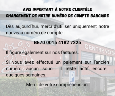 Changement de numéro de compte