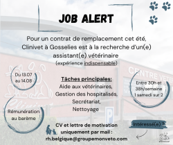 Offre d'emploi - remplacement